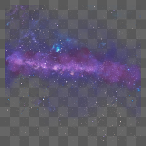 紫色银河星空夜晚图片