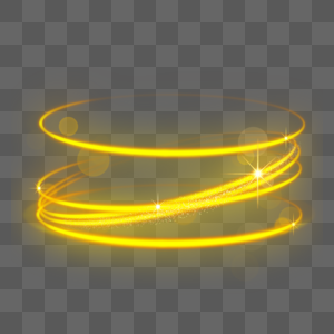 金色立体螺旋光效图片