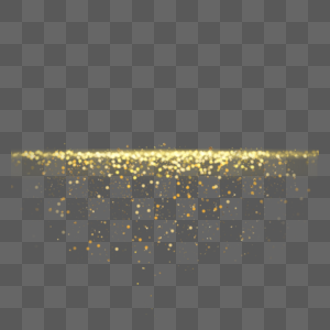 金色抽象光效下坠的颗粒光点高清图片