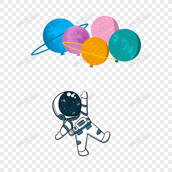 创意宇航员宇宙气球图片