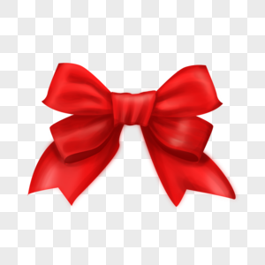 圣诞丝带弓红色弓丝绸丝带精美的弓图片