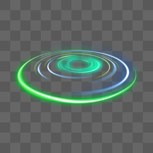 圆形绿色水波运动速度光效高清图片