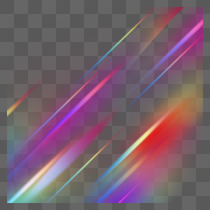 全息抽象线条彩虹光效图片