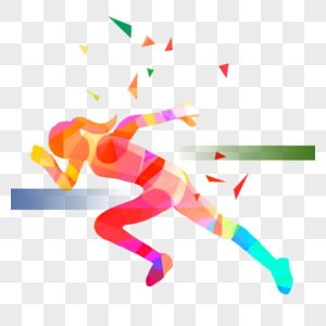 几何运动项目女子赛跑图片
