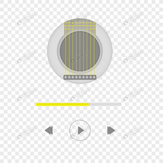 音乐播放器吉他琴弦图片