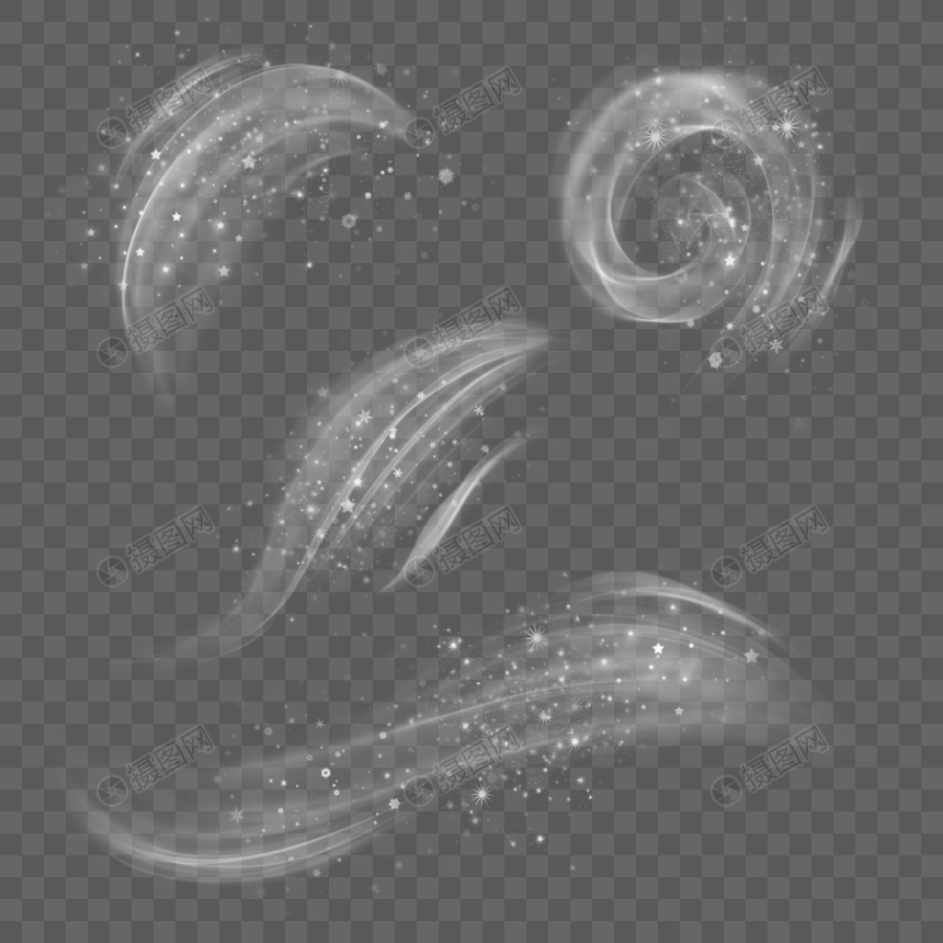 雪花圣诞冬季风吹雪元素素材下载 正版素材 摄图网