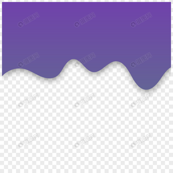 紫色曲线波边框图片