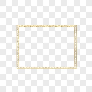 简单的金色框架图片