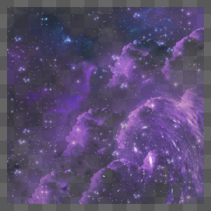 紫色银河星系的夜空图片
