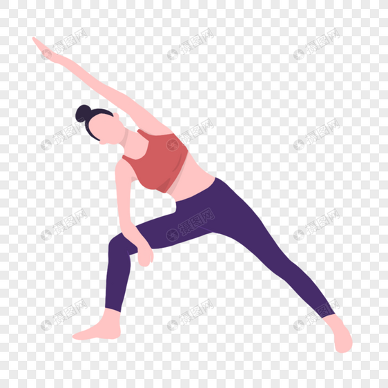 做瑜伽锻炼的女生图片