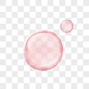红色泡泡红色透明泡泡高清图片