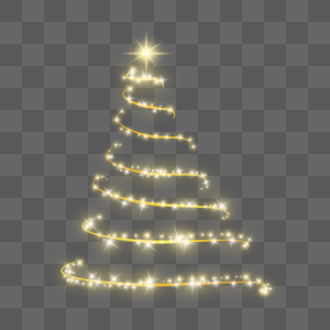 圣诞灯效明亮螺旋线条图片