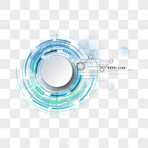 高科技未来时空圆环边框图片