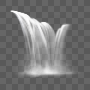 写实的雄伟壮观瀑布液体飞溅图片