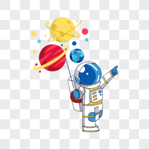 宇航员星球宇宙气球图片
