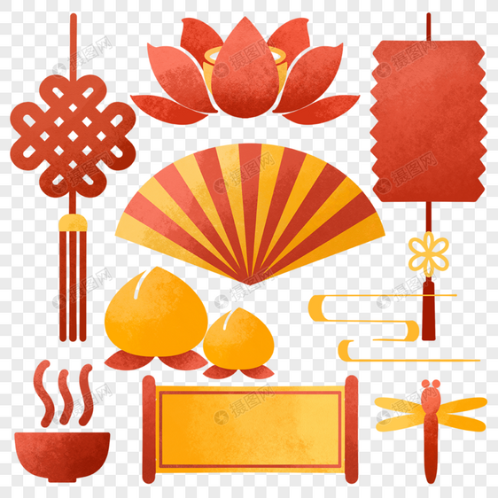 春节传统装饰图片