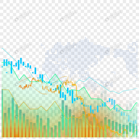 股票走势条形折线图图片