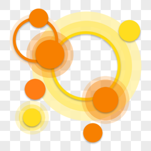 边框光圈圆形抽象橙色图片