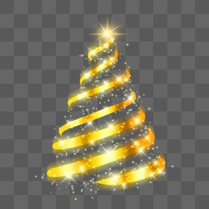 圣诞灯效金色螺旋灯条图片