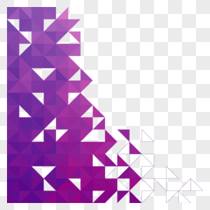 紫色渐变三角形状几何抽象边框图片
