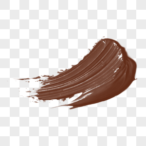 不规则融化巧克力酱涂抹痕迹图片