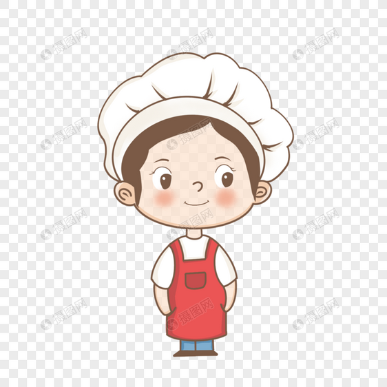 可爱卡通烹饪女孩图片