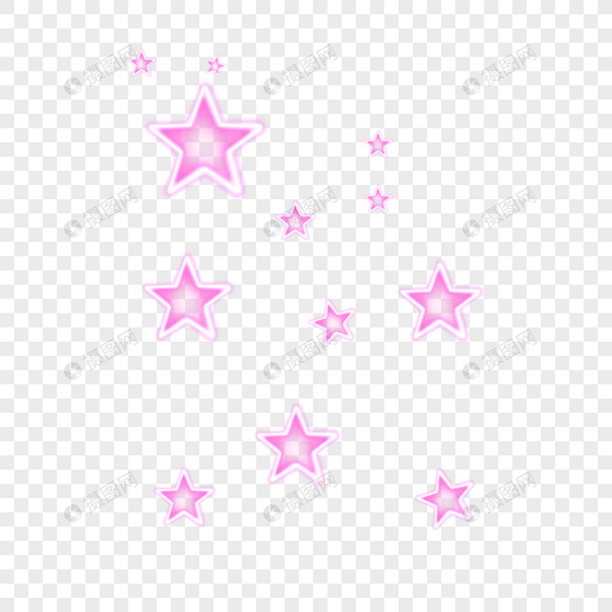 漂浮粉红色的星星图片