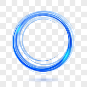 科技旋转曲线抽象蓝色圆形边框图片