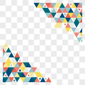 抽象几何形状彩色边框图片