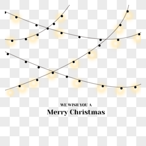 圣诞灯的矢量字符串图片