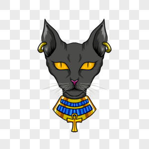 古埃及风格猫咪肖像图片