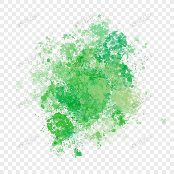 矢量绿色油漆喷墨污渍图片