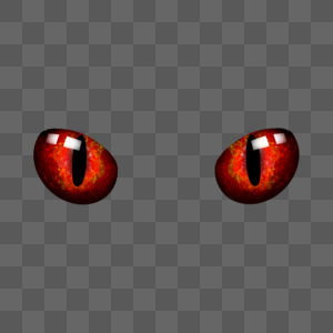 眼睛红色猫眼发光图片