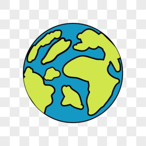 世界图形日卡通地球标签图片