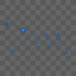 几何蓝色网络连接线高清图片