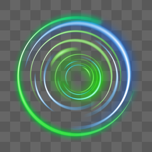 圆形绿色渐变运动速度光效图片