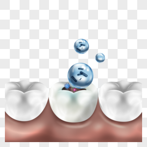 细菌和蛀牙光效牙齿健康图片