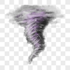 雷电龙卷风旋涡图片
