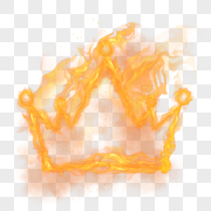 火焰抽象燃烧的皇冠图片