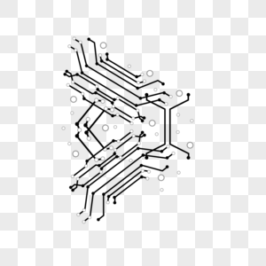 技术几何节点线高清图片