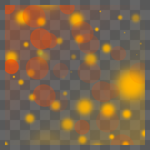 红色和橙色半透明光效光斑散景灯图片