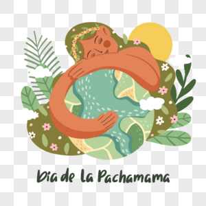 diadelapachamama卡通风格拉丁美洲地球母亲日图片