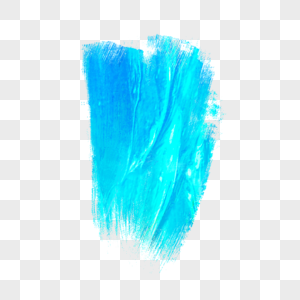 蓝色青色丙烯酸笔刷图片