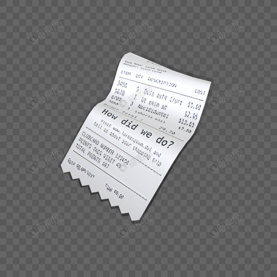 纸质的3d账单图片