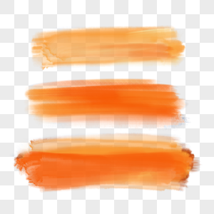 橙色色彩厚涂渐层抽象笔画笔触组合图片