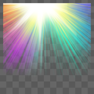 抽象彩色彩虹射线边框图片