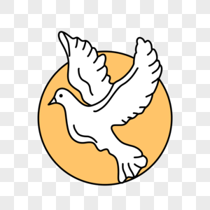 和平的矢量鸽子象征高清图片