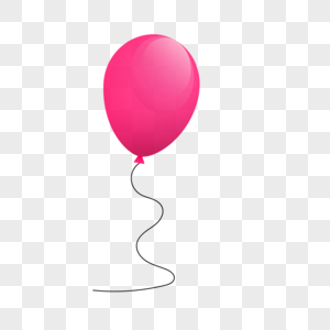 手绘粉红色气球图片