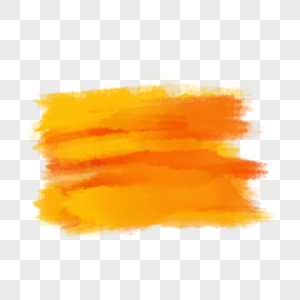 笔刷晕染渐变不规则形状橙色图片