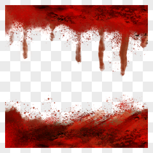 红色流血血液边框图片